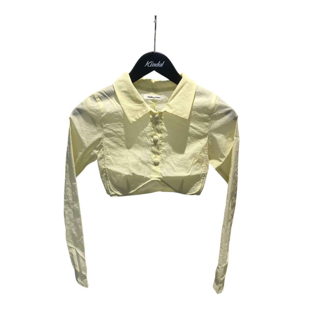 FUMIKA UCHIDA FU-T-TP010 Stretch Taffeta Layered Bra Top Shirtブラウス、 古着・中古-1枚目のアイテム画像