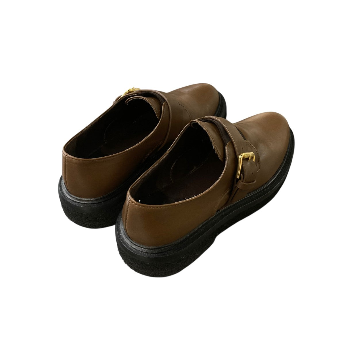 MaxMara URBANMONKSTRAPレザーシューズモンクストラップシューズ14-52-60534 古着・中古-2枚目のアイテム画像
