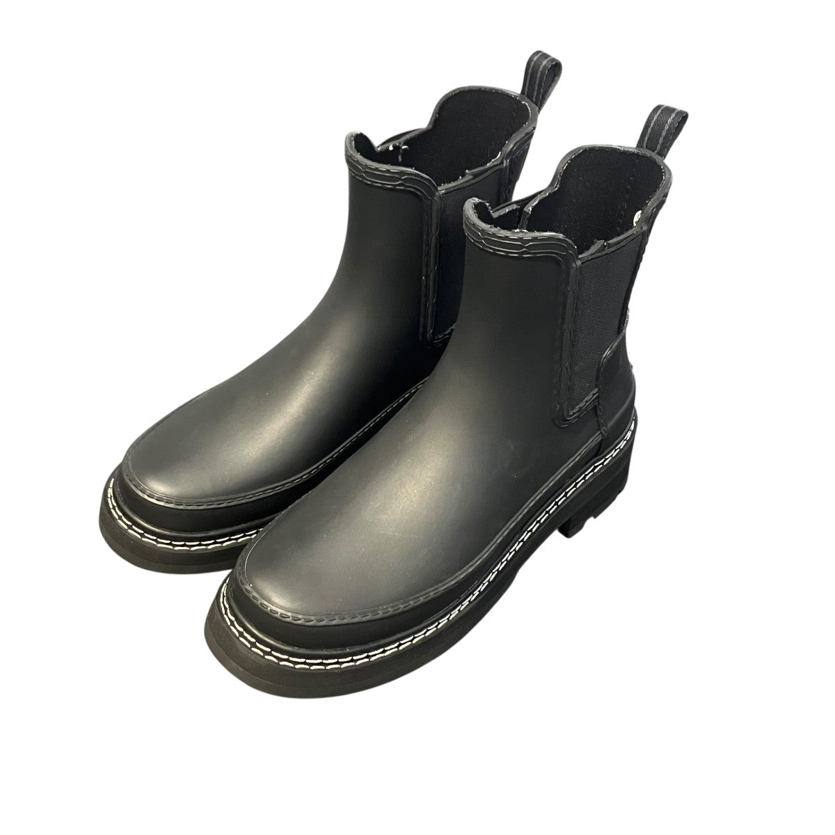 HUNTER W REFINED CHELSEA STITCH DETAIL BOOTSレインブーツwfs100rma 古着・中古-1枚目のアイテム画像