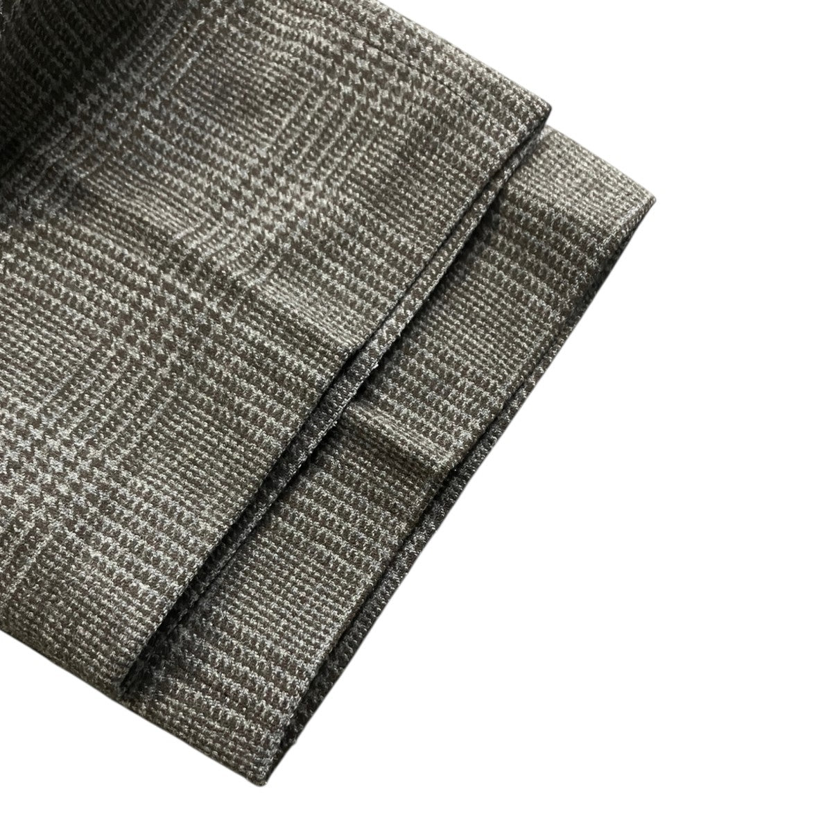 8114-177-0440 GLEN CHECK BAGGY STRAIGHT PANTSスラックス