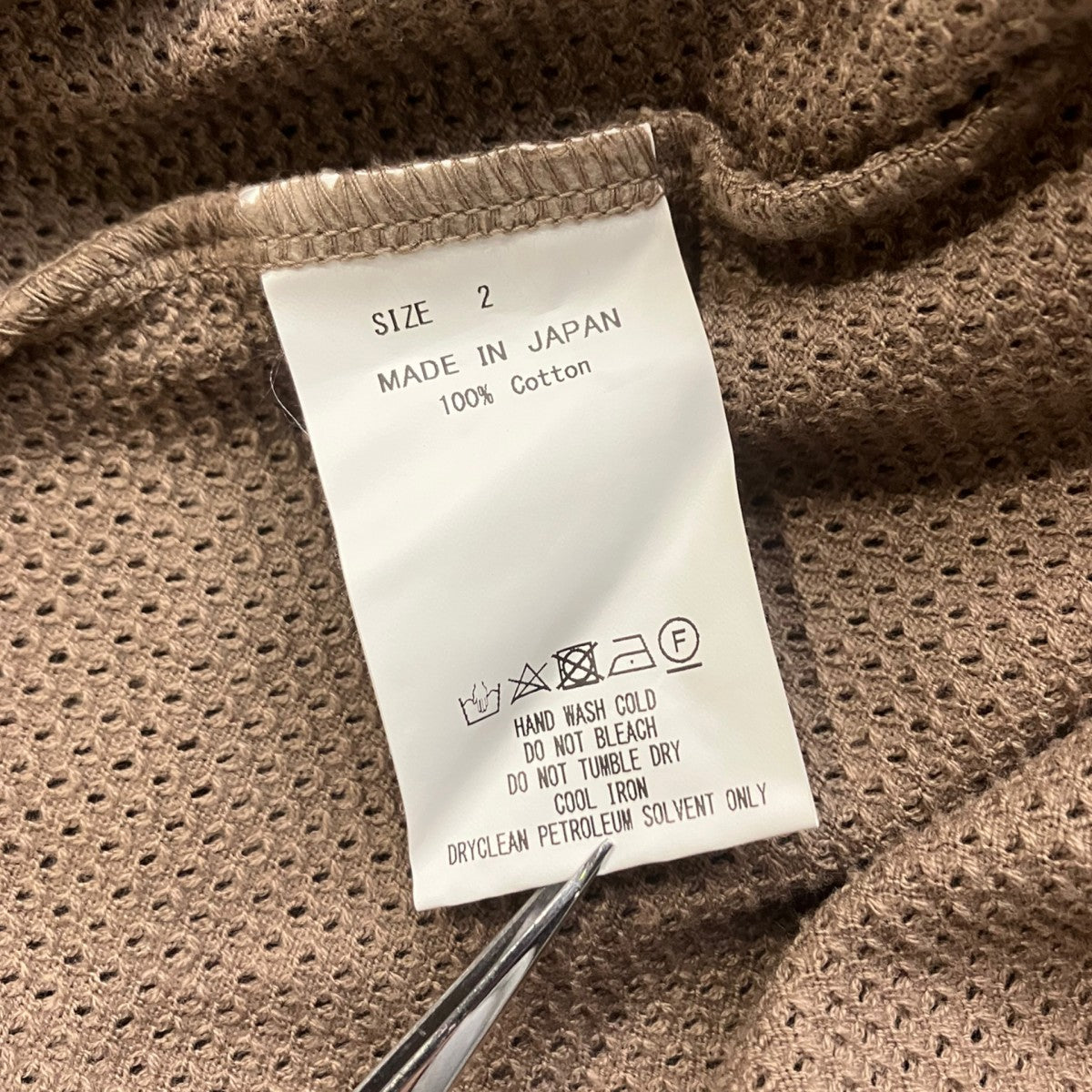MARKA M19A-18CS02A VEST PLAIN EYELETノースリーブカットソー 古着・中古-5枚目のアイテム画像