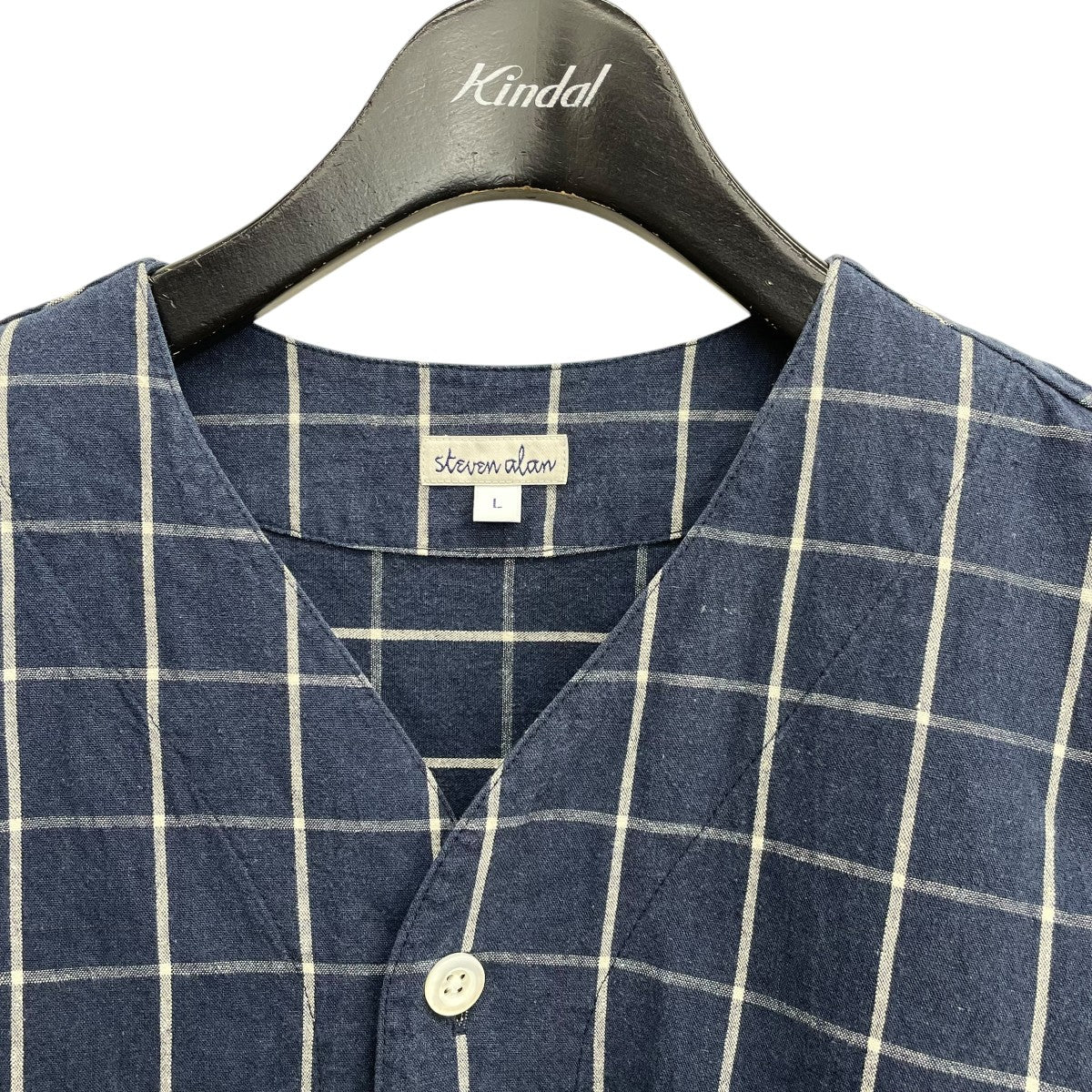 STEVEN ALAN CL W PN KOIKUCHI VCGN長袖シャツ8116-218-0022 古着・中古-3枚目のアイテム画像