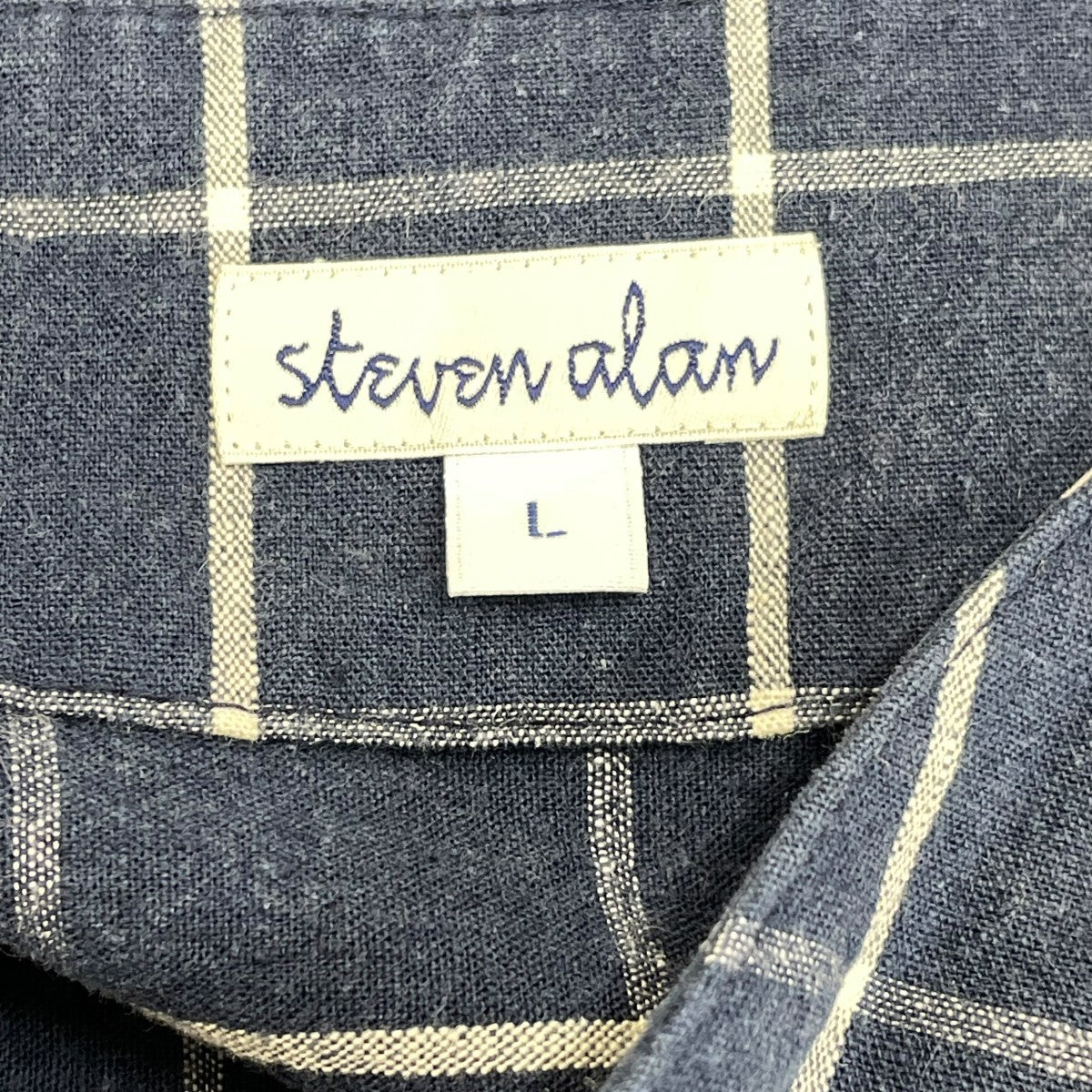 STEVEN ALAN CL W PN KOIKUCHI VCGN長袖シャツ8116-218-0022 古着・中古-5枚目のアイテム画像