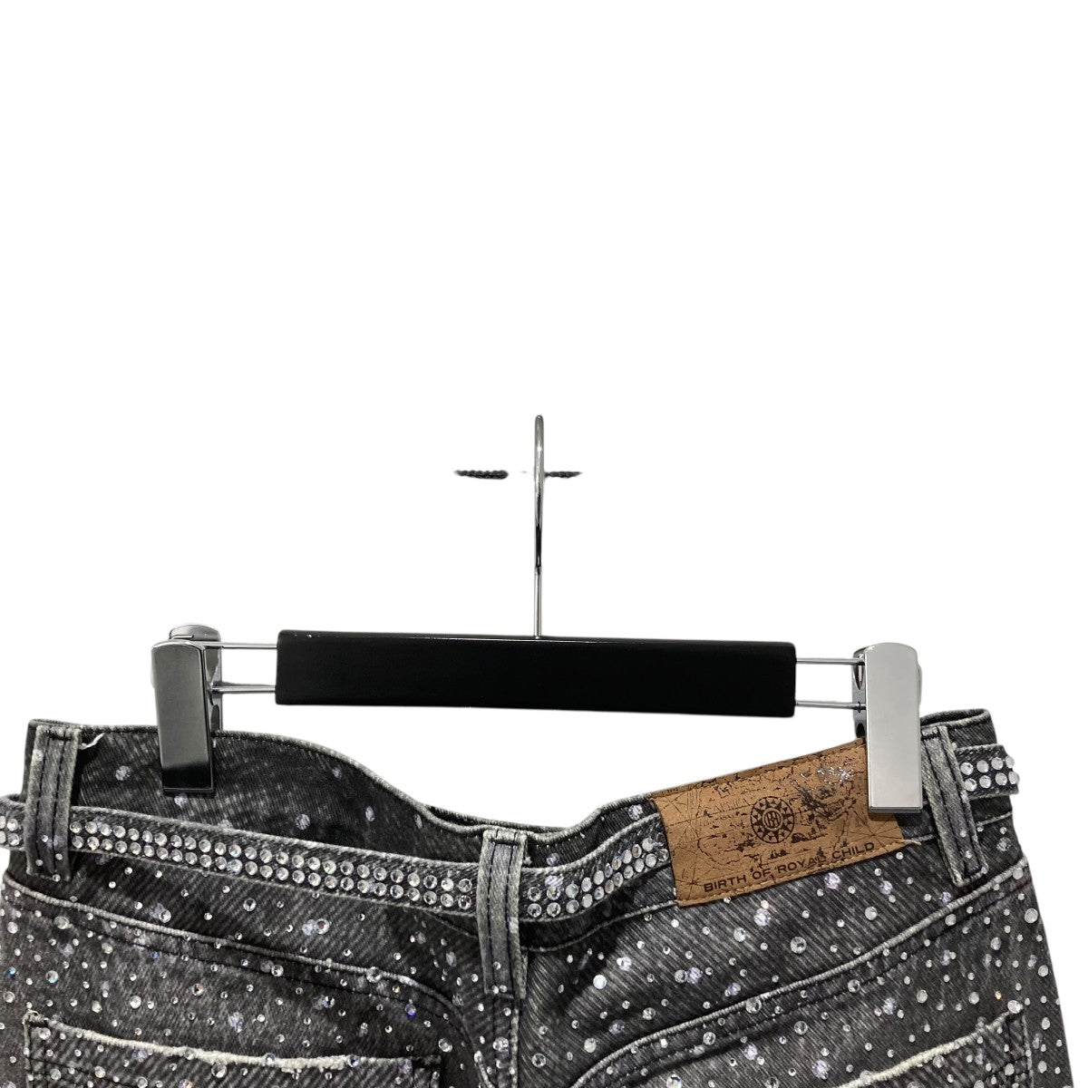 BIRTH OF ROYAL CHILD RHINESTONE EMBELLISHED STRAIGHT JEANSデニムパンツ 古着・中古-4枚目のアイテム画像