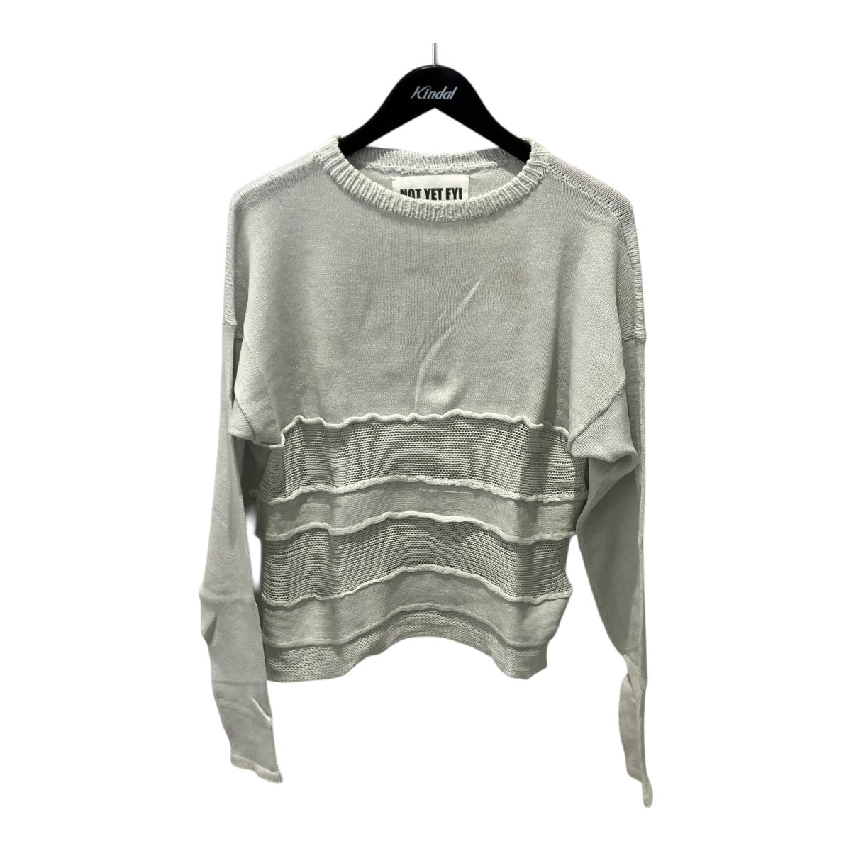 NOT YET FYI Flaps Sweaterクルーネックニット 古着・中古-1枚目のアイテム画像