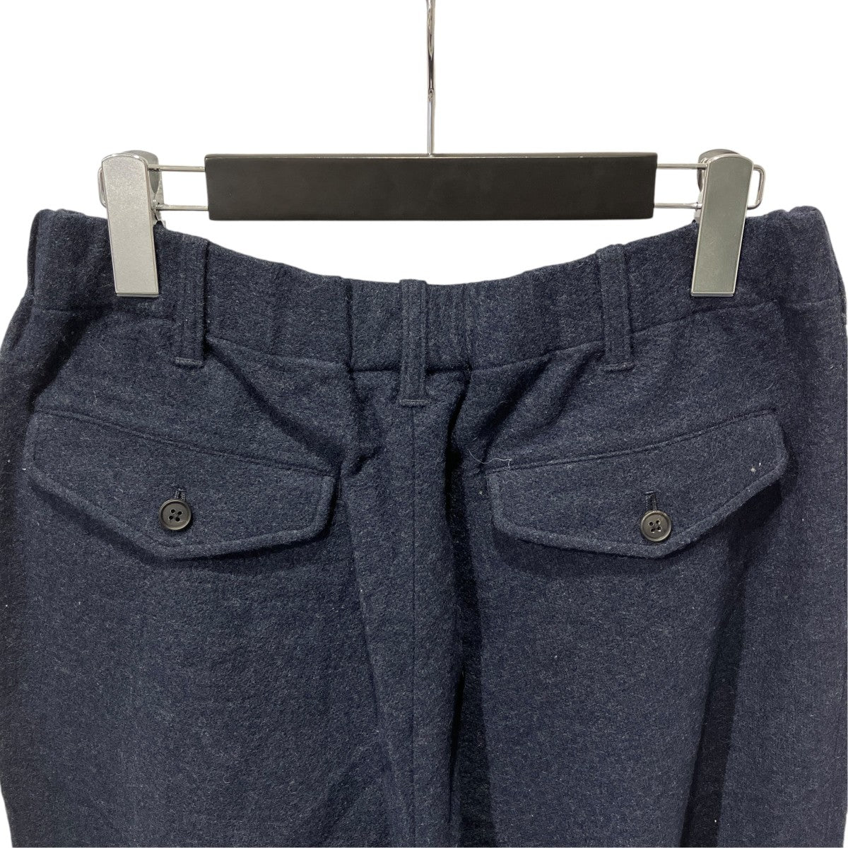 Ex． Super 120s Light Inlay Melton Draping Track Pants イージーパンツ N-25A-MW02