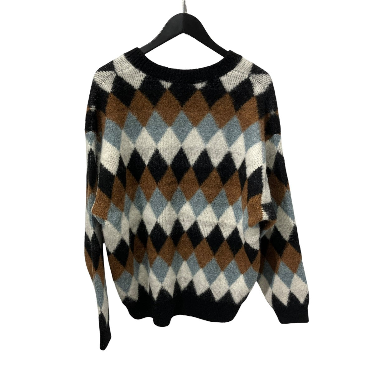 SLOPESLOW BRUSHED DOUBLE JACQUARD V NECK SWEATER長袖ニット1243028 古着・中古-2枚目のアイテム画像