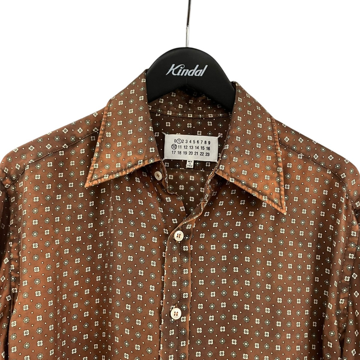 Maison Margiela 23SSLong-sleeved Shirt 小紋柄シャツ、長袖シャツS51DT0001 古着・中古-3枚目のアイテム画像