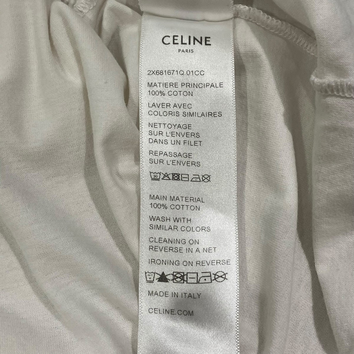 CELINE ルーズ TシャツTシャツ2X681671Q.01CC 古着・中古-6枚目のアイテム画像