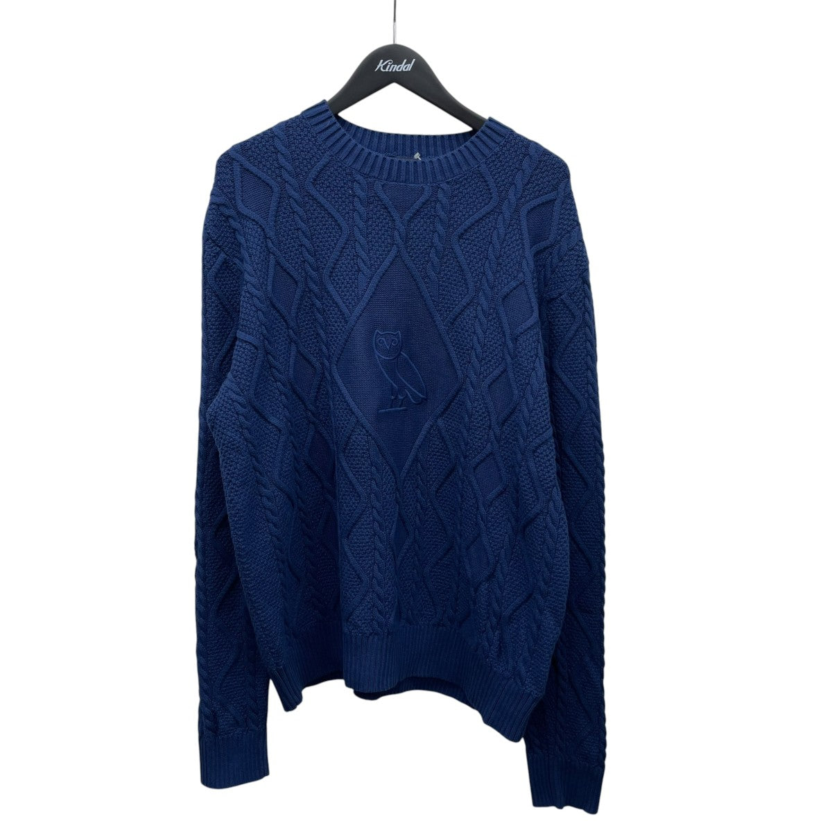 OCTOBERS VERY OWN Cable Knit Sweater With Crestニット 古着・中古-1枚目のアイテム画像