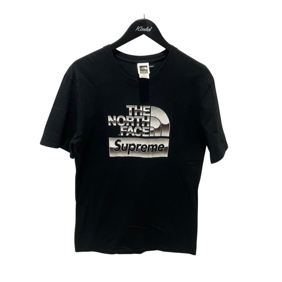 Supreme×The North Face 18SSMetallic Logo Tee NT31808I 着用感半袖カットソー 古着・中古-1枚目のアイテム画像