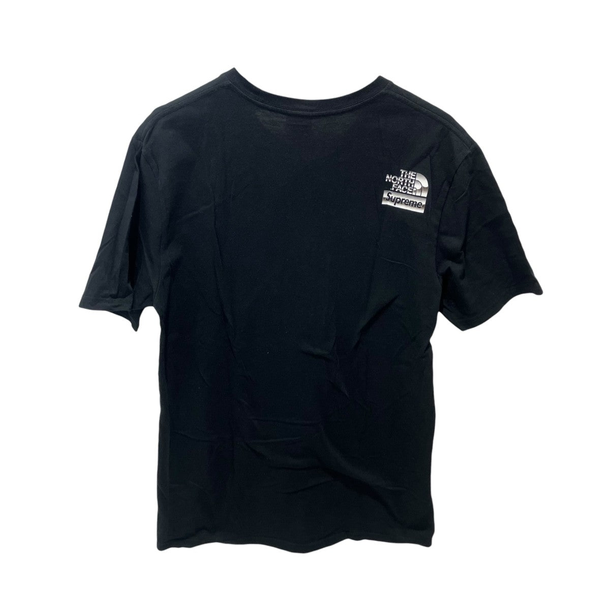 Supreme×The North Face 18SSMetallic Logo Tee NT31808I 着用感半袖カットソー 古着・中古-2枚目のアイテム画像