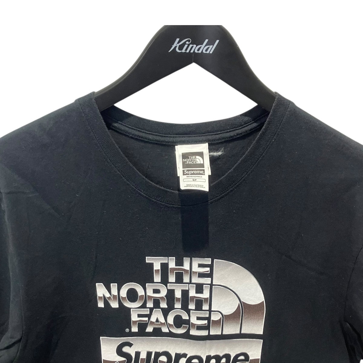 Supreme×The North Face 18SSMetallic Logo Tee NT31808I 着用感半袖カットソー 古着・中古-3枚目のアイテム画像