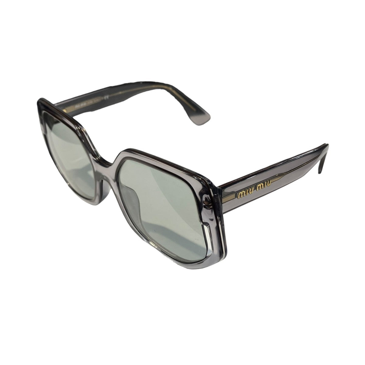 Acetate Logo Geometric Oversized SunglassesサングラスSMU 07V-A