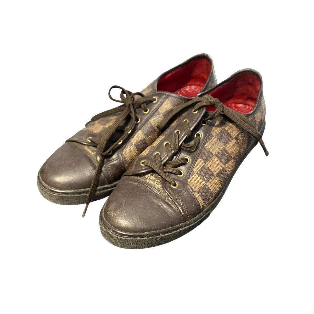 LOUIS VUITTON ダミエスニーカー LV0029Aローカットスニーカー 古着・中古-1枚目のアイテム画像