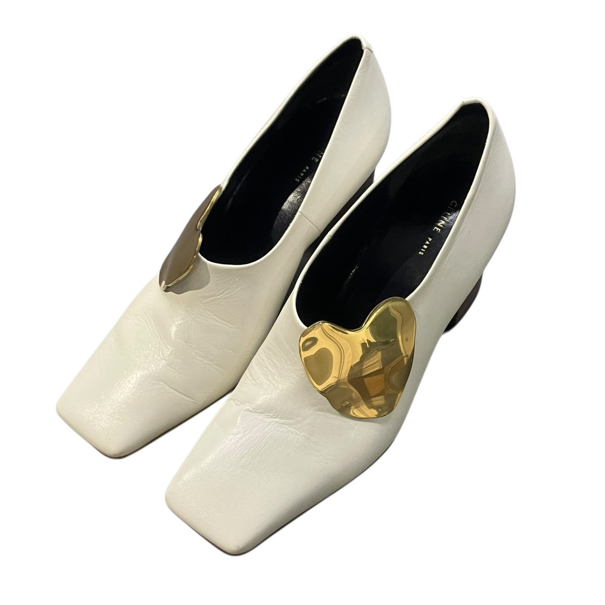 フィービー期 Brass Heart Pumps 擦れ汚れパンプス