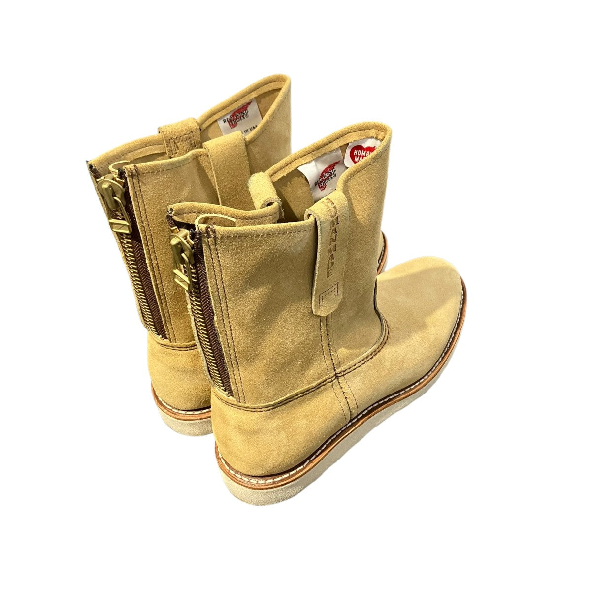 HUMAN MADE×RED WING PECOSペコスブーツ04668 04668 ベージュ サイズ