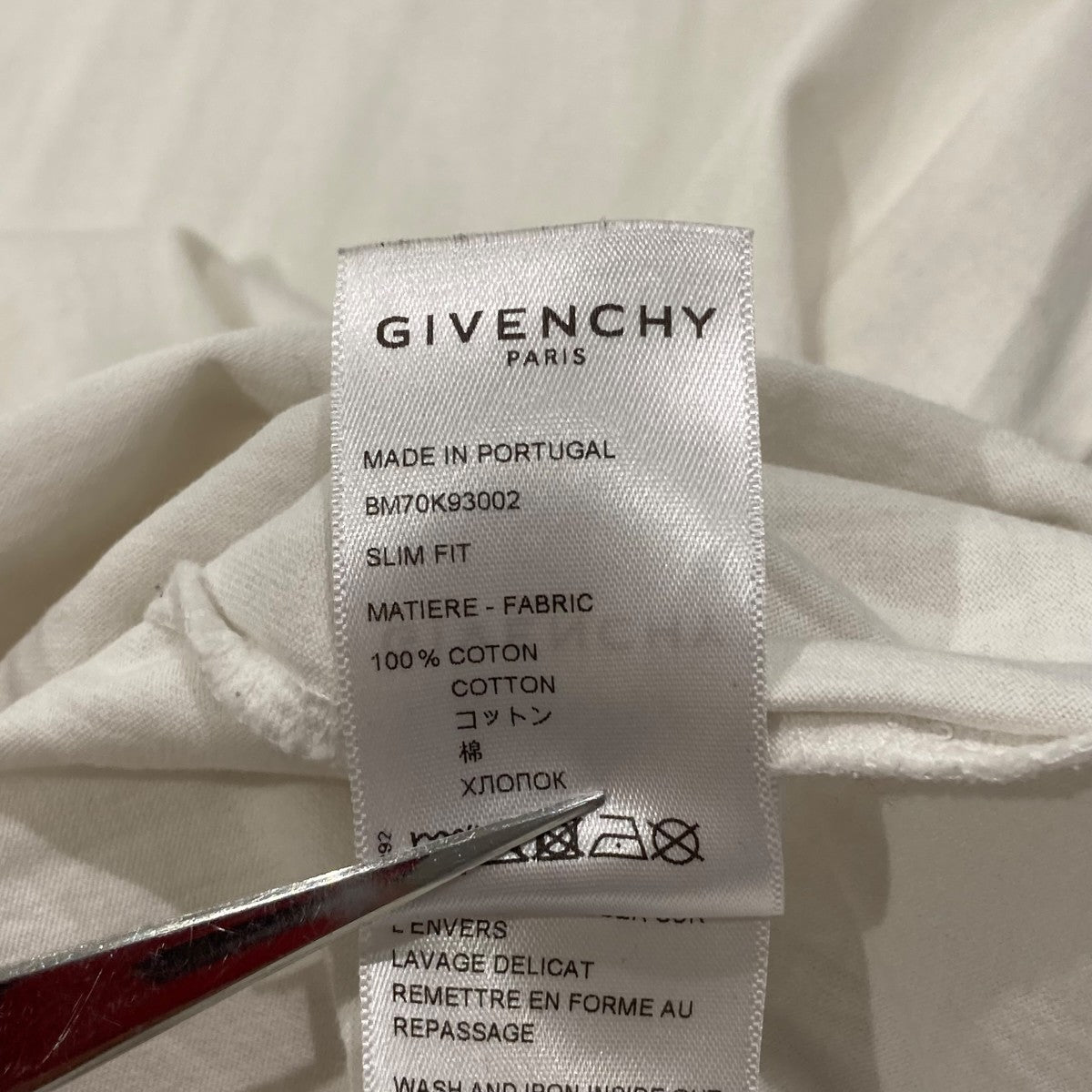 GIVENCHY Logo Tshirt半袖カットソーBM70K93002 古着・中古-7枚目のアイテム画像