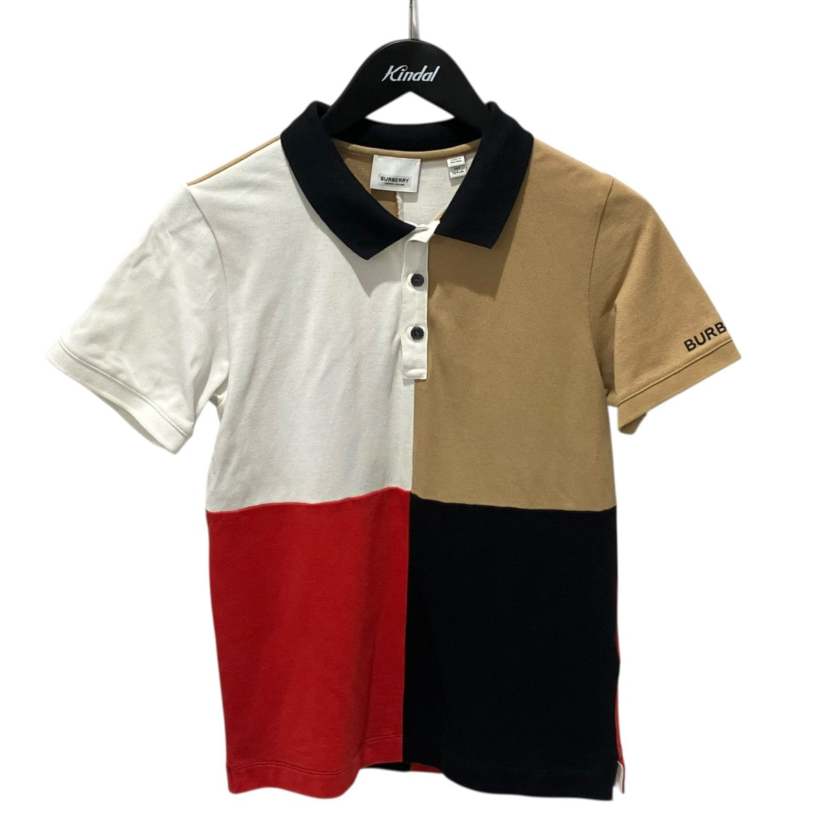 BURBERRY ポロシャツ Mサイズ BURBERRY(バーバリー) ポロシャツ8022652 8022652 ホワイト×ベージュ