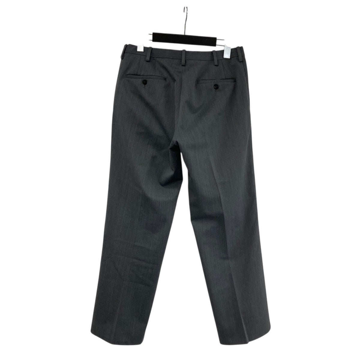 ウールポリエステルセンタープレスパンツスラックス