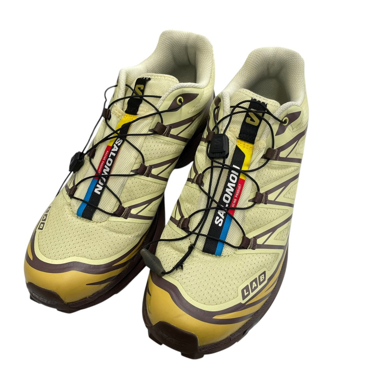 SALOMON XT-6 ’Dusty Yellow French Roastスニーカー478695 古着・中古-1枚目のアイテム画像