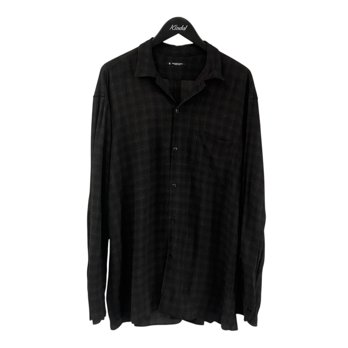 MAATEE＆SONS 25AWOP COLLLAR SHIRTS RAYON強撚 BRCHECK長袖シャツチェックシャツMT5303-0604A 古着・中古-1枚目のアイテム画像