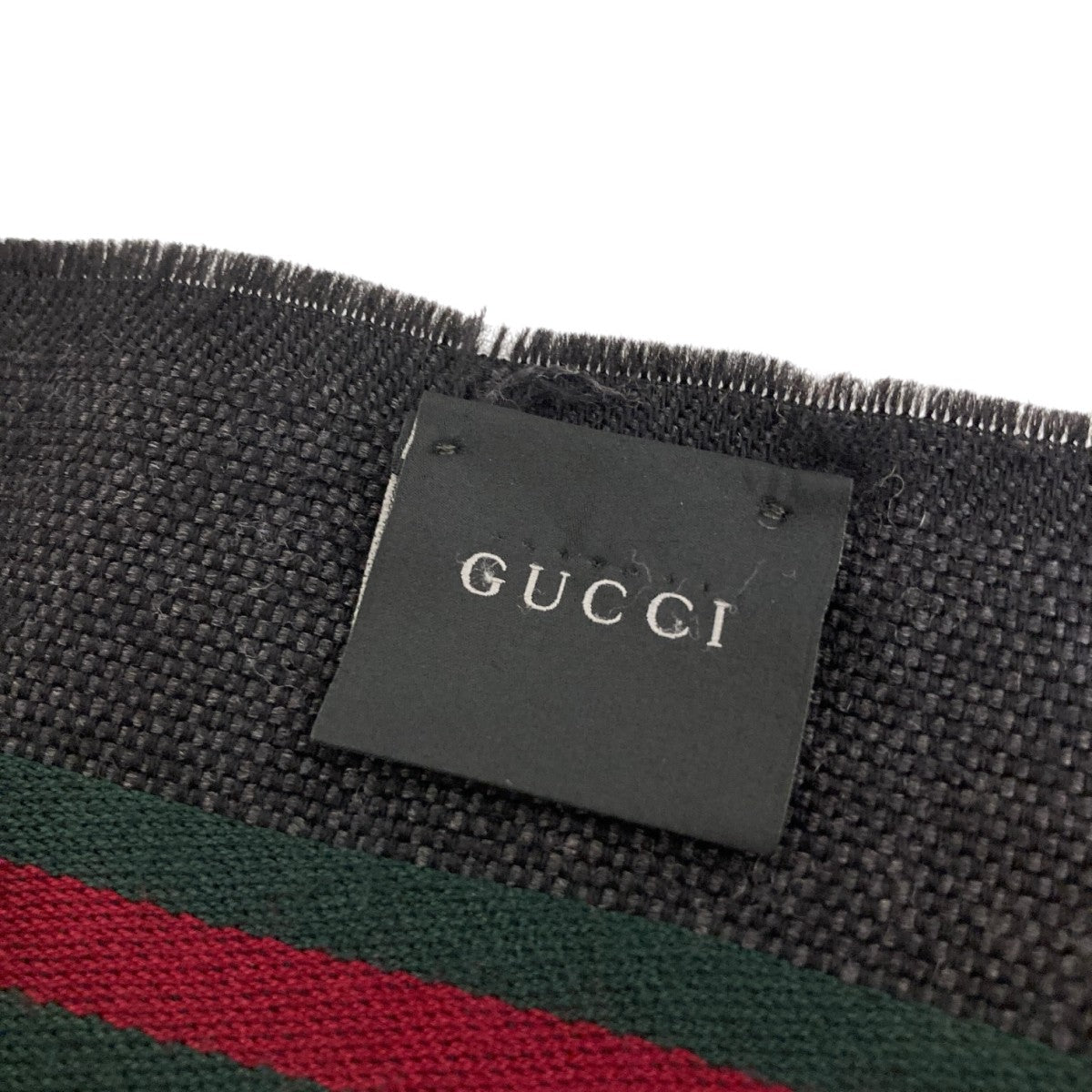 GUCCI シェリーライン GGフリンジマフラーマフラー147351 古着・中古-3枚目のアイテム画像