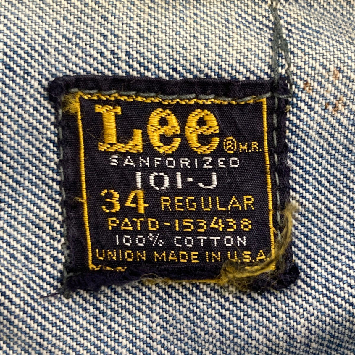 LEE(リー) 70s 四角黒タグデニムジャケット101J 101J インディゴ LEE(リー) 70s 四角黒タグデニムジャケット101J 101J インディゴ