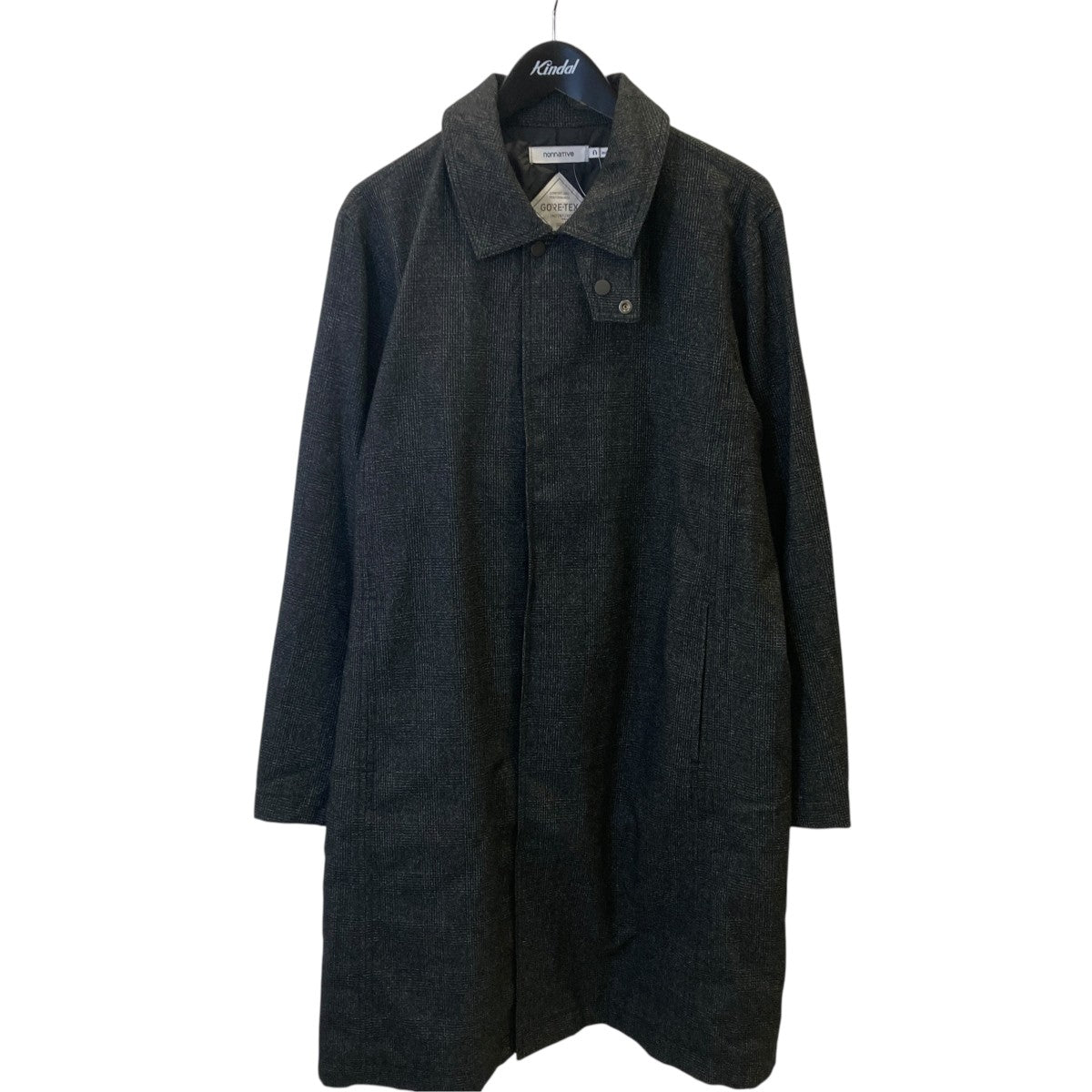 PLOUGHMAN LONG COAT TWEED GLEN CHECKコートNN-J4017
