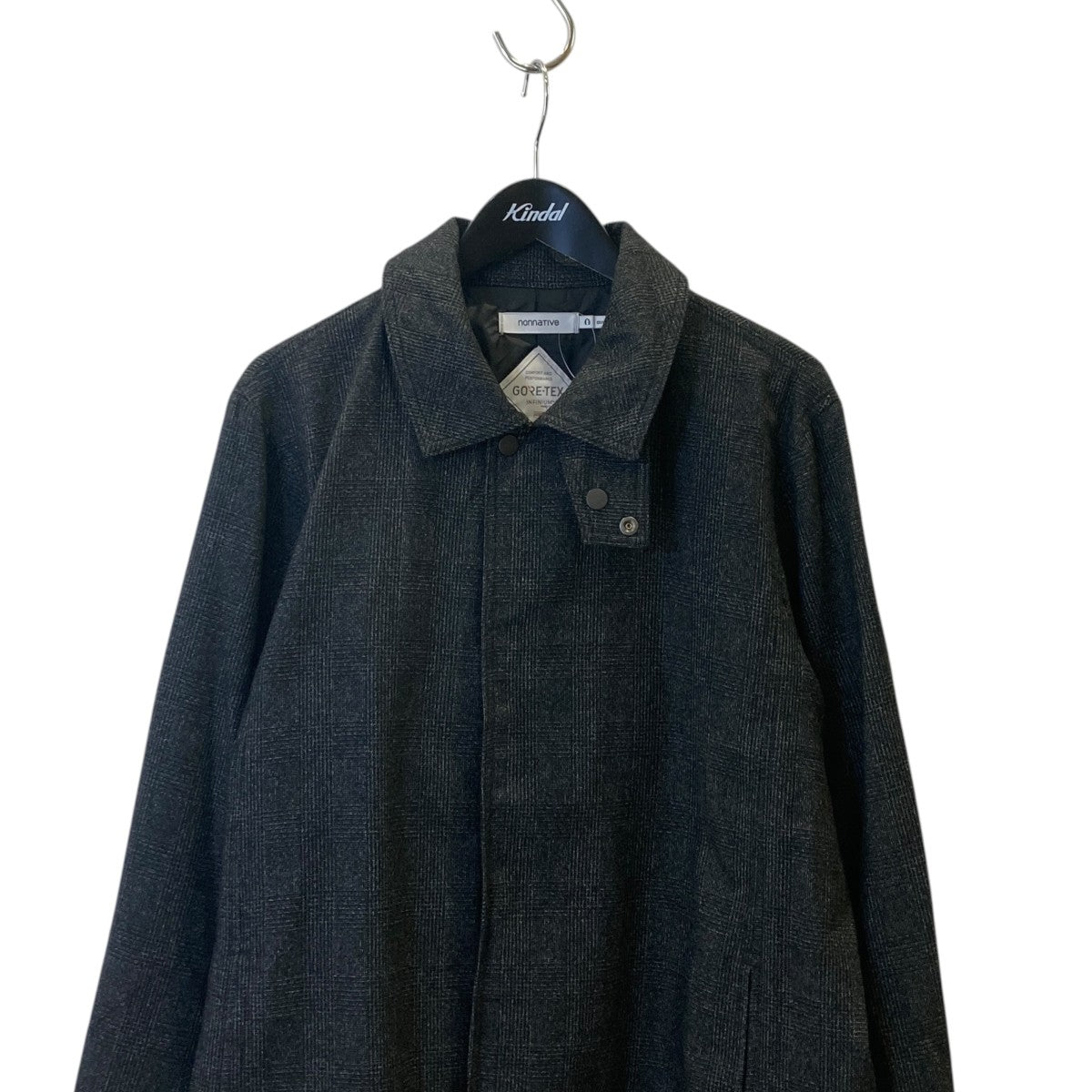 PLOUGHMAN LONG COAT TWEED GLEN CHECKコートNN-J4017