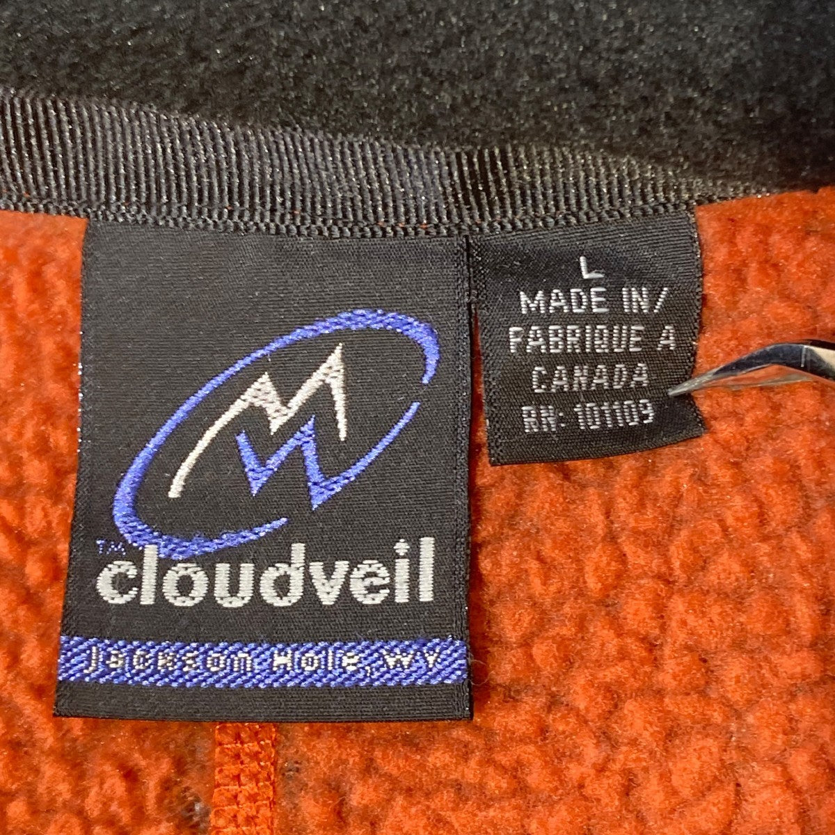 cloudveil 90s ヴィンテージ カナダ製フリースジャケット 古着・中古-4枚目のアイテム画像