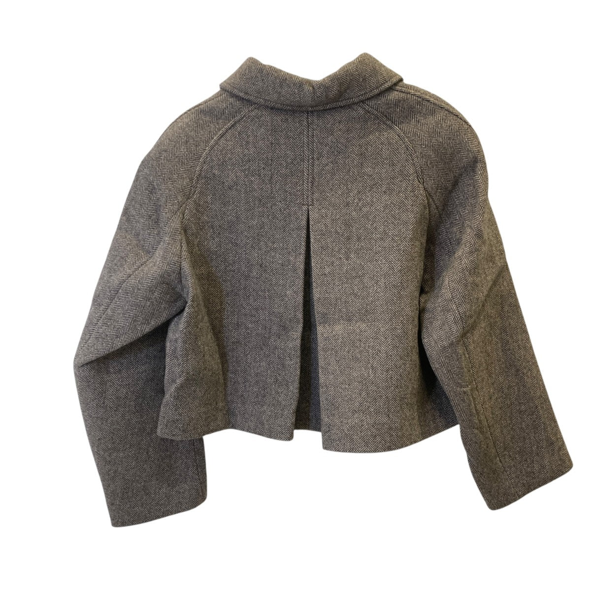 WIDE CROP COATヘリンボーンハーフコートAM22FWW01CT