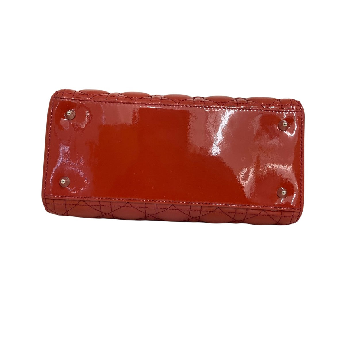 Patent Cannage Medium Lady Diorハンドバッグ
