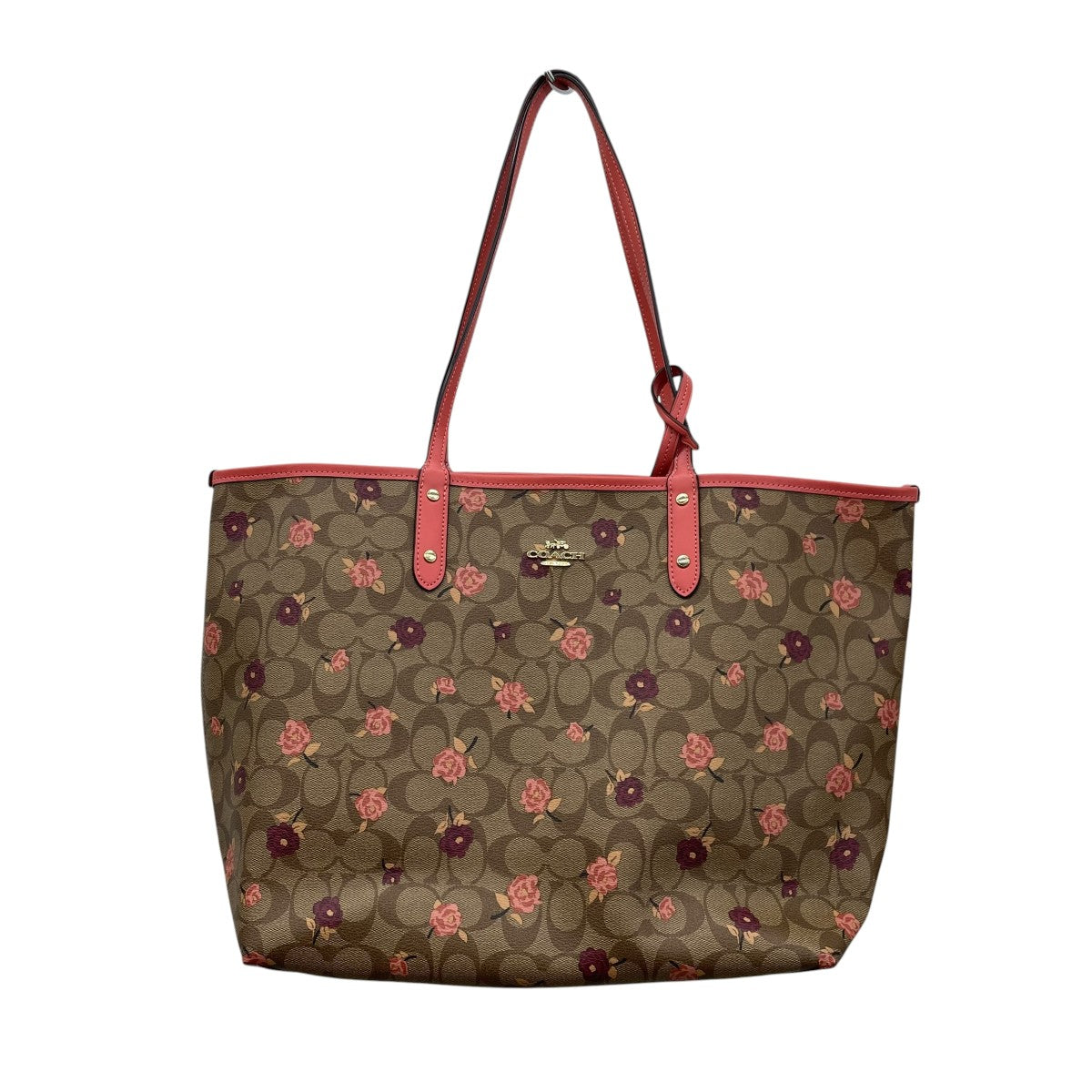 COACH リバーシブル シグネチャートートバッグ 古着・中古-1枚目のアイテム画像