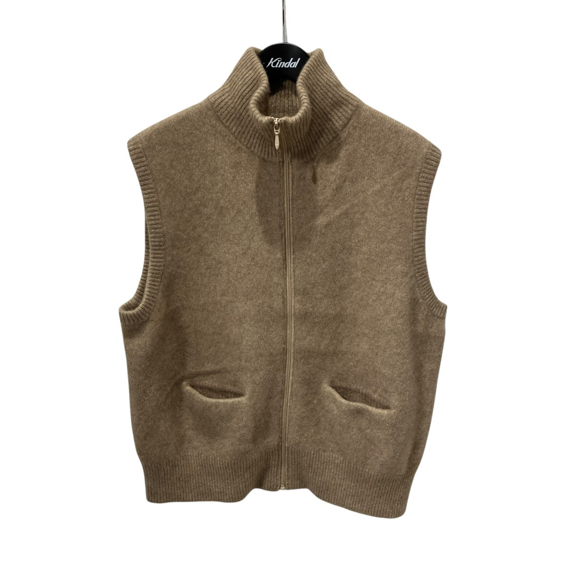CASHEMERE 強圧縮 JIP VESTニットベストMT3303-0108