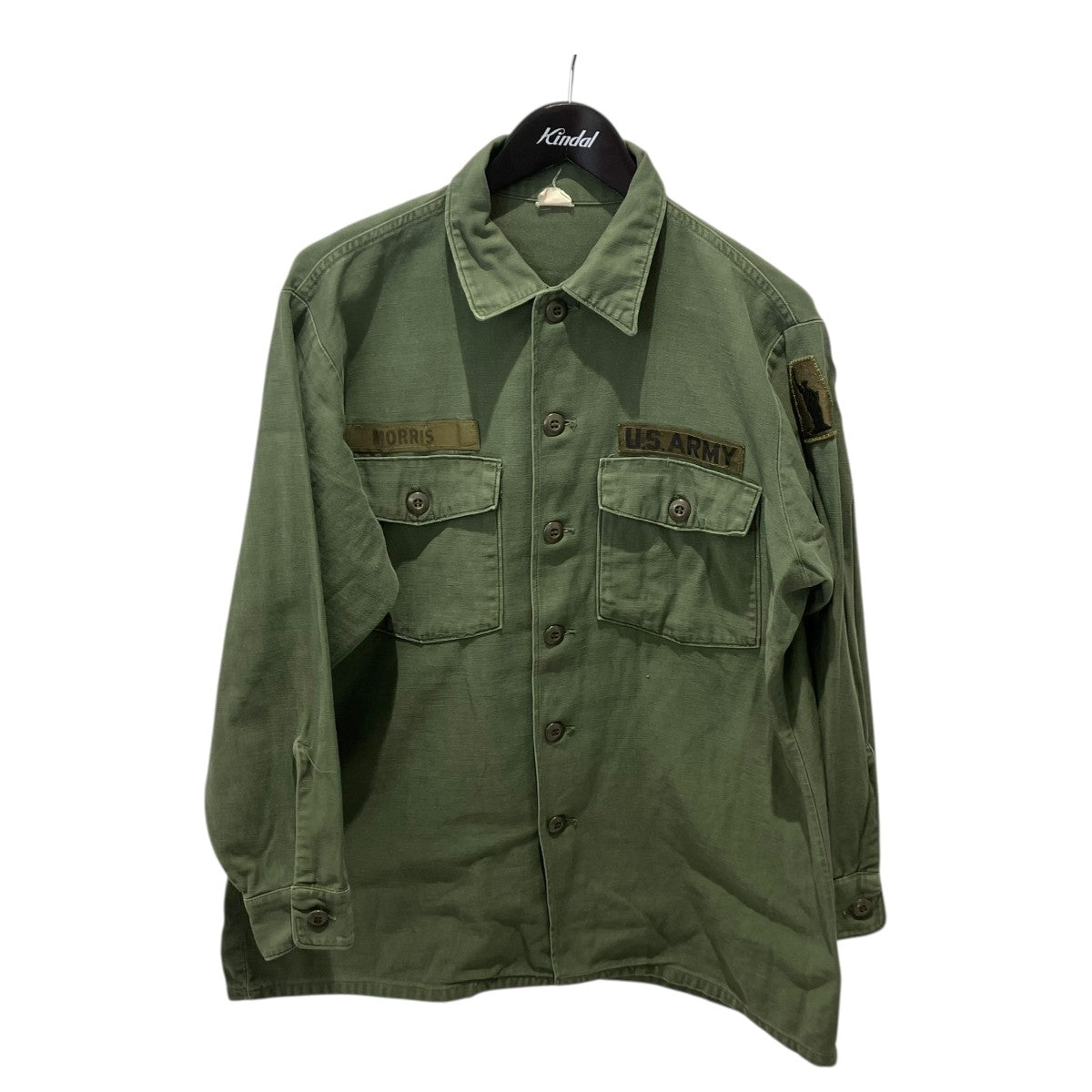 US ARMY Utility shirt P64 FSN 8405-782-3019ミリタリーシャツ 古着・中古-1枚目のアイテム画像