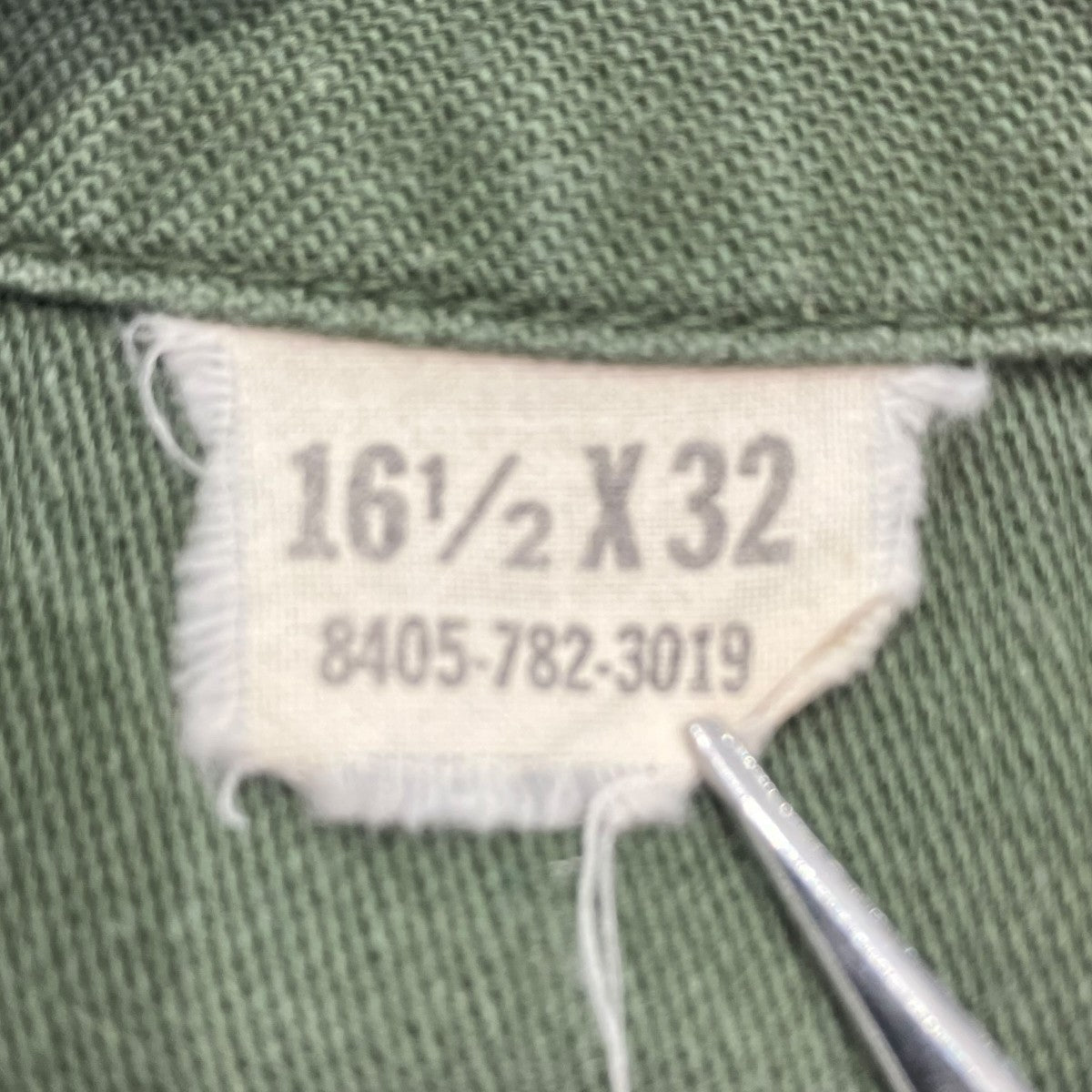 US ARMY Utility shirt P64 FSN 8405-782-3019ミリタリーシャツ 古着・中古-5枚目のアイテム画像