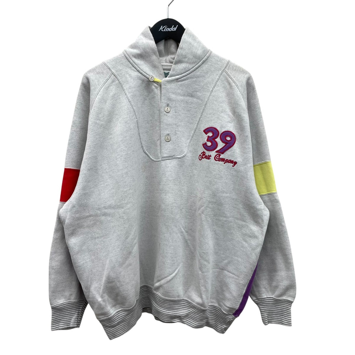 BEST COMPANY USEDヘンリーネックスウェット 古着・中古-1枚目のアイテム画像