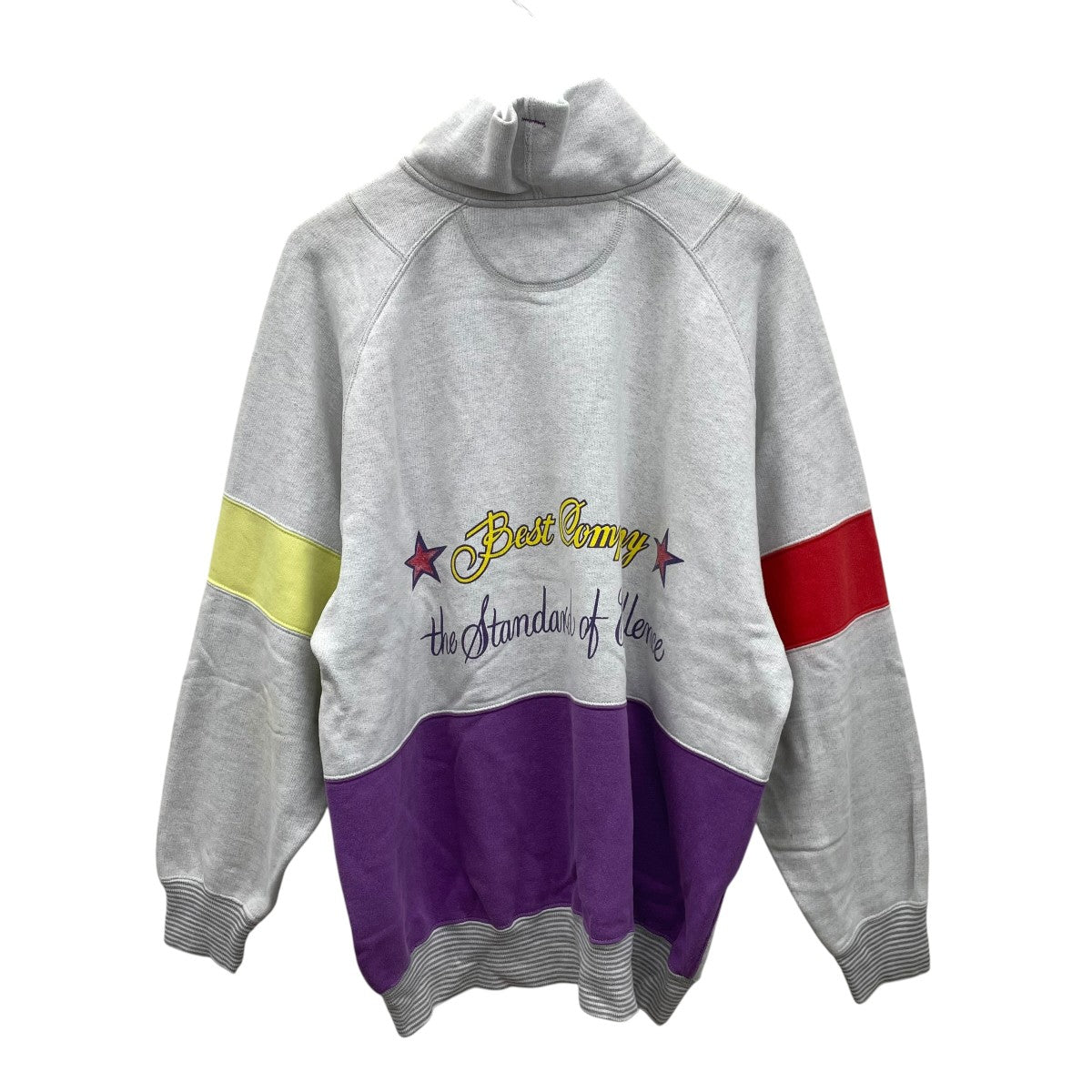 BEST COMPANY USEDヘンリーネックスウェット 古着・中古-2枚目のアイテム画像