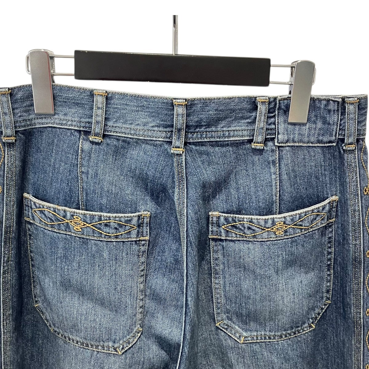 SARTO COTTON DENIM WIDE EMBROIDERY PANTS TYPE 013デニムパンツ 古着・中古-5枚目のアイテム画像