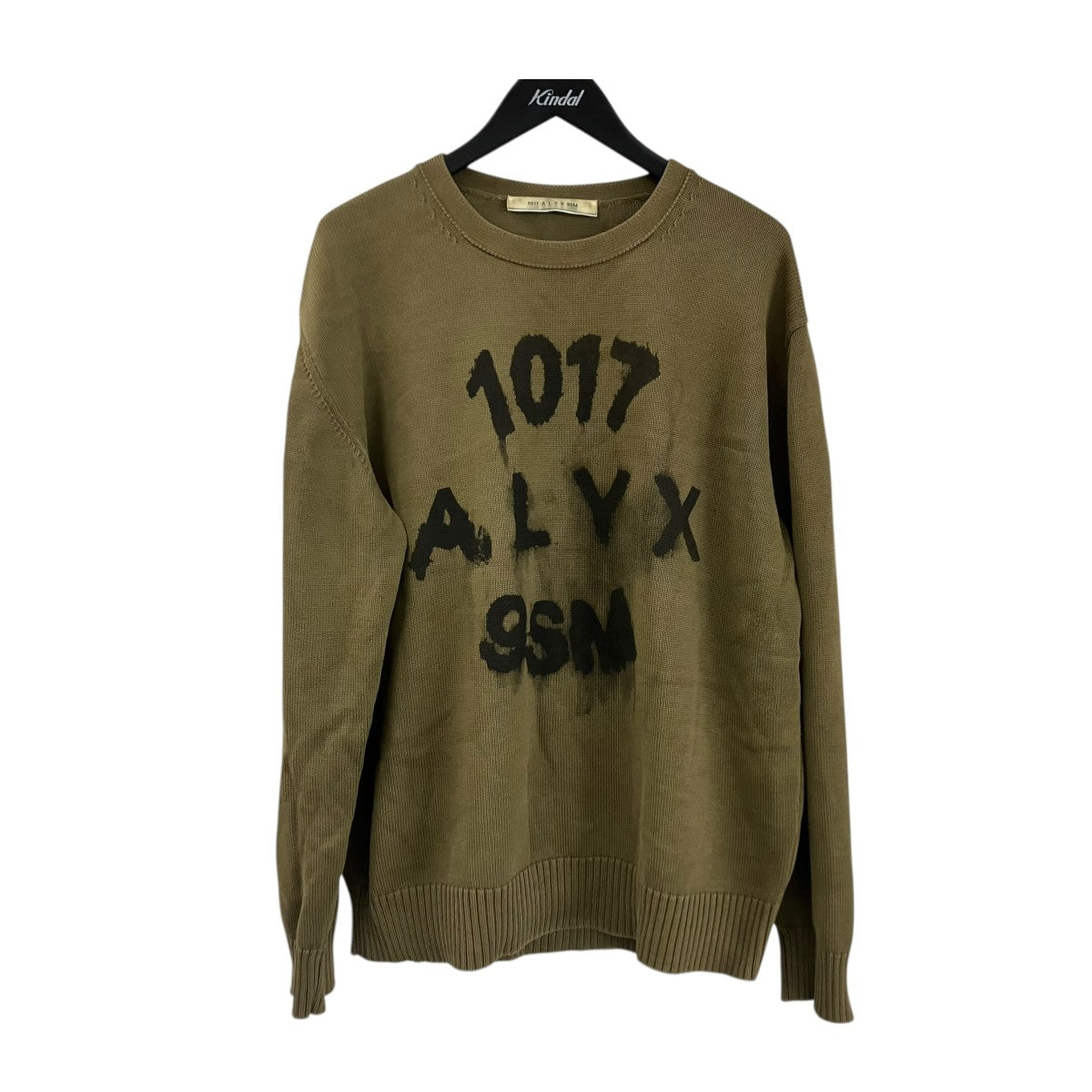 TREATED LOGO CREWNECK SWEATERニット