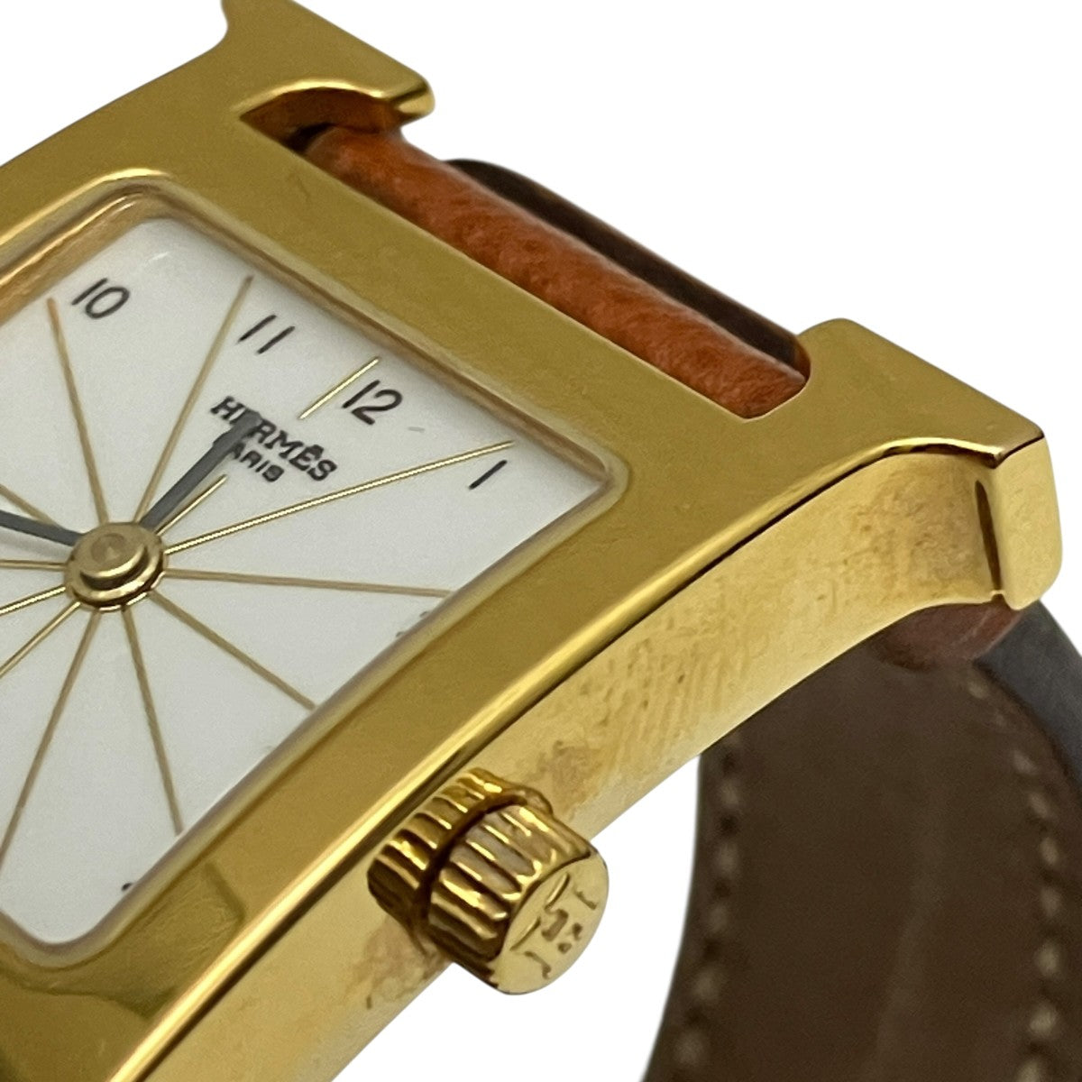 HERMES Ｈウォッチ □刻印クォーツ腕時計HH1.201 古着・中古-6枚目のアイテム画像