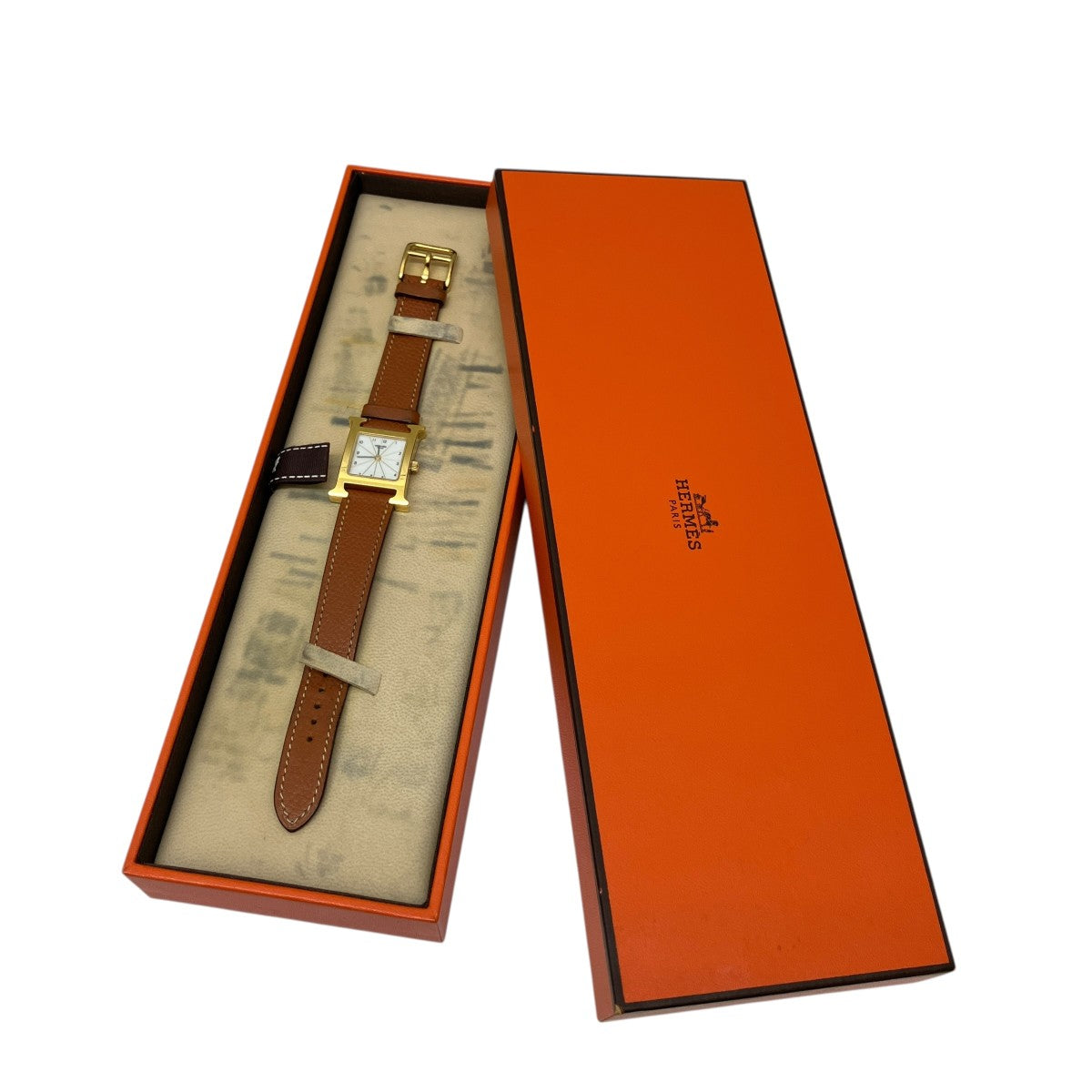HERMES Ｈウォッチ □刻印クォーツ腕時計HH1.201 古着・中古-9枚目のアイテム画像