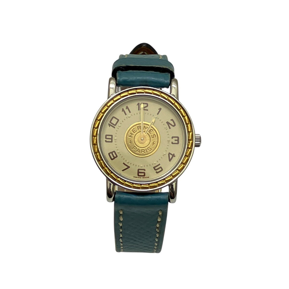 HERMES セリエ23mm □D刻印クオーツ腕時計 古着・中古-1枚目のアイテム画像