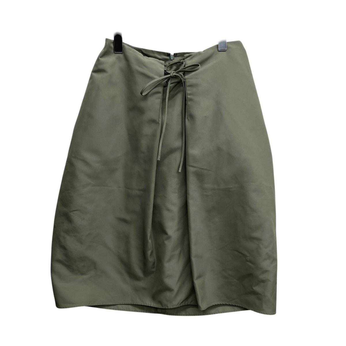 JIL SANDER NAVY フロントレースアップポリスカートSK JN KM 0021 古着・中古-1枚目のアイテム画像