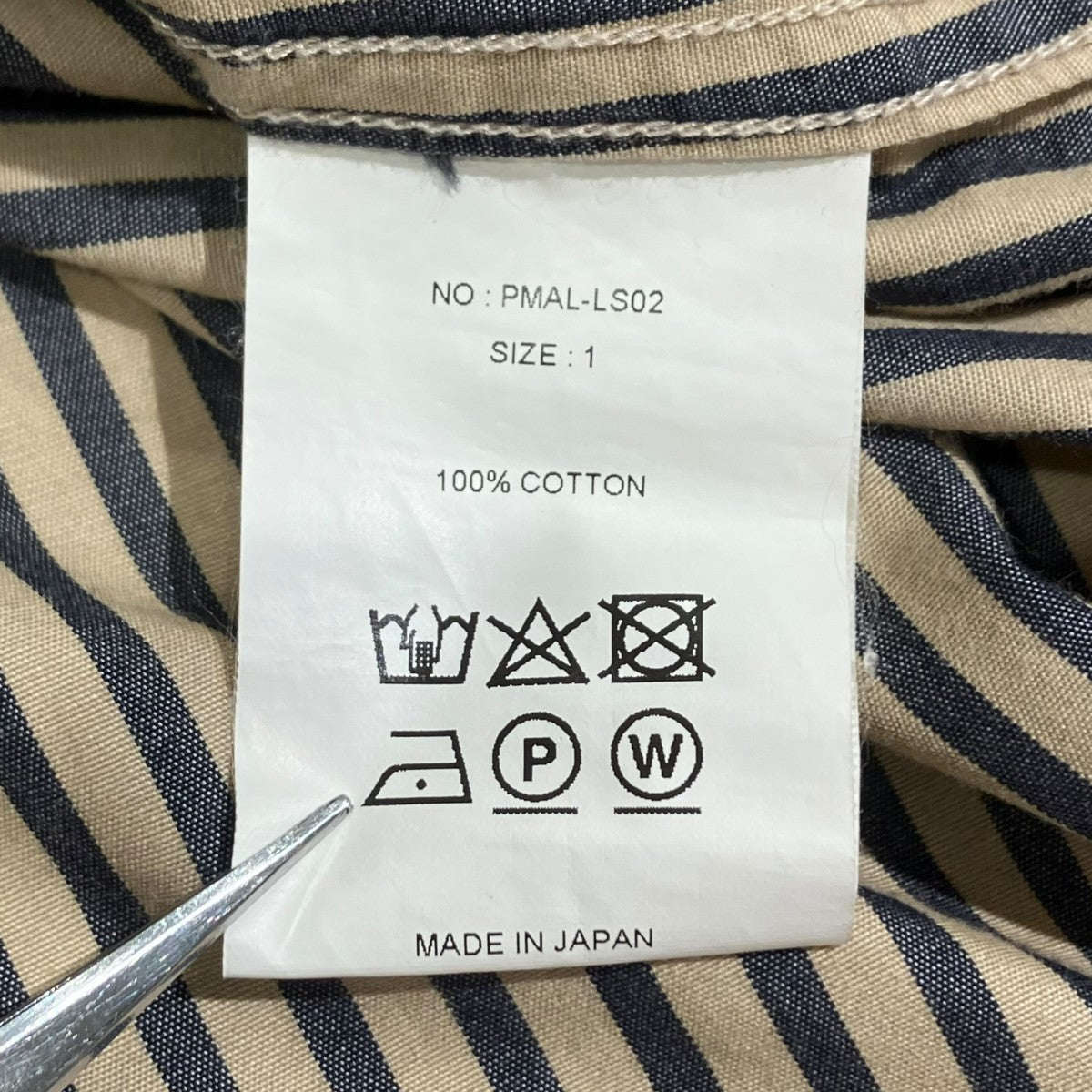 PHIGVEL MAKERS PMAL-LS02 BAND COLLAR DRESS SHIRTバンドカラーシャツ 古着・中古-5枚目のアイテム画像