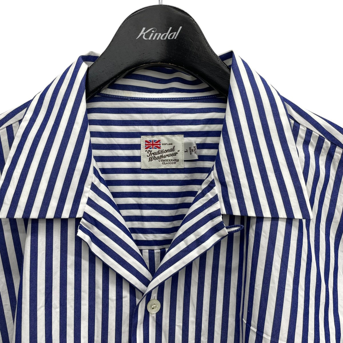 Traditional Weatherwear UNIONSHIRT S Sストライプ半袖シャツG221OSFSH0018TO 古着・中古-3枚目のアイテム画像