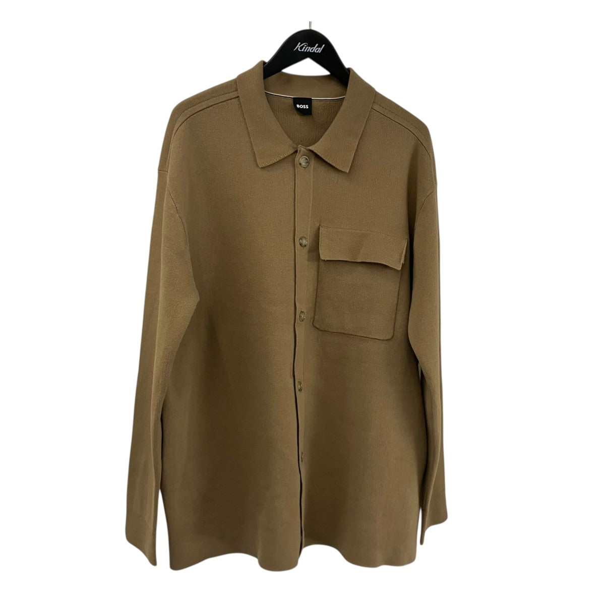 BOSS Cotton Overshirt C-Delwino ニットシャツカーディガンニットカーディガン10261639 古着・中古-1枚目のアイテム画像