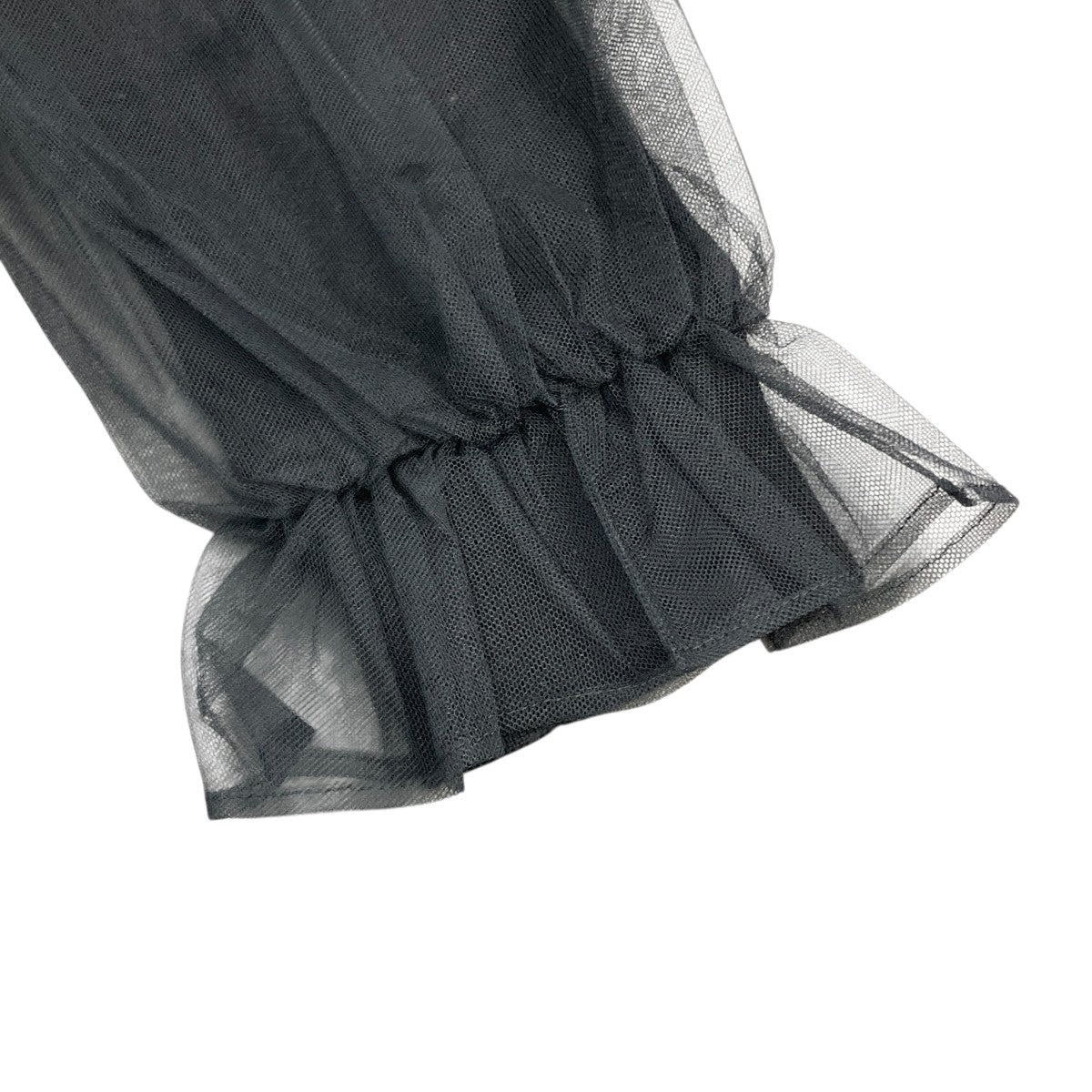 noir kei ninomiya 20AW袖チュール装飾 3F-N002ニットカーディガン 古着・中古-4枚目のアイテム画像