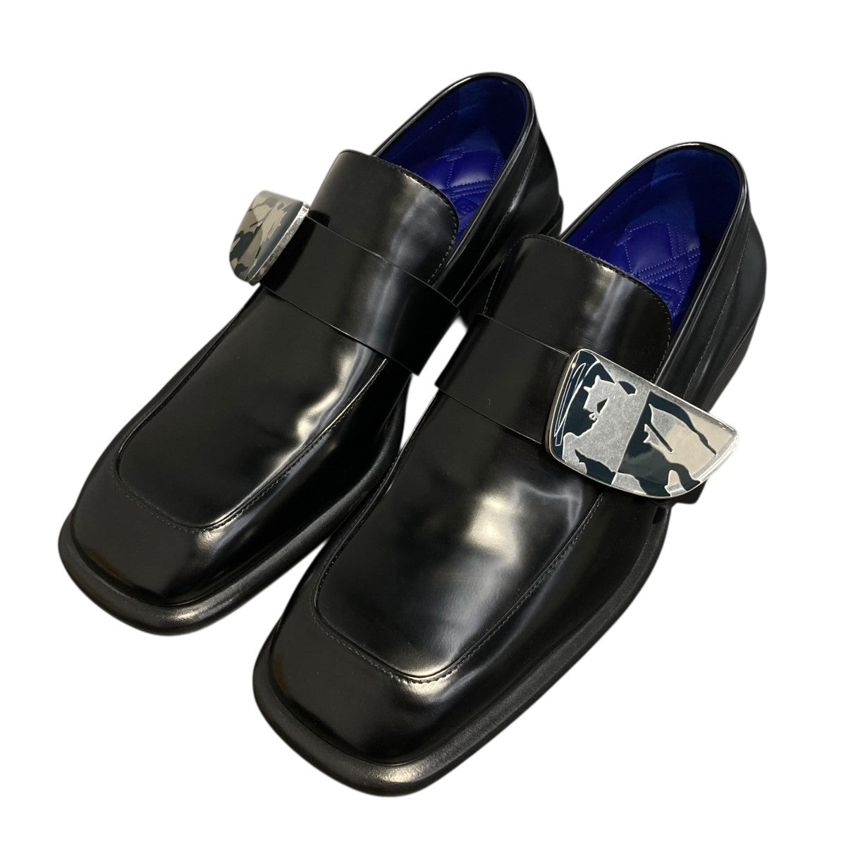 BURBERRY 24SSエクストリアンナイトレザーシューズ8088630